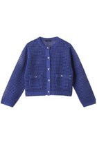 【アルアバイル/allureville】のフィッシュネットニットジャケット ブルー|ID: prp329100004562071 ipo3291000000036107381