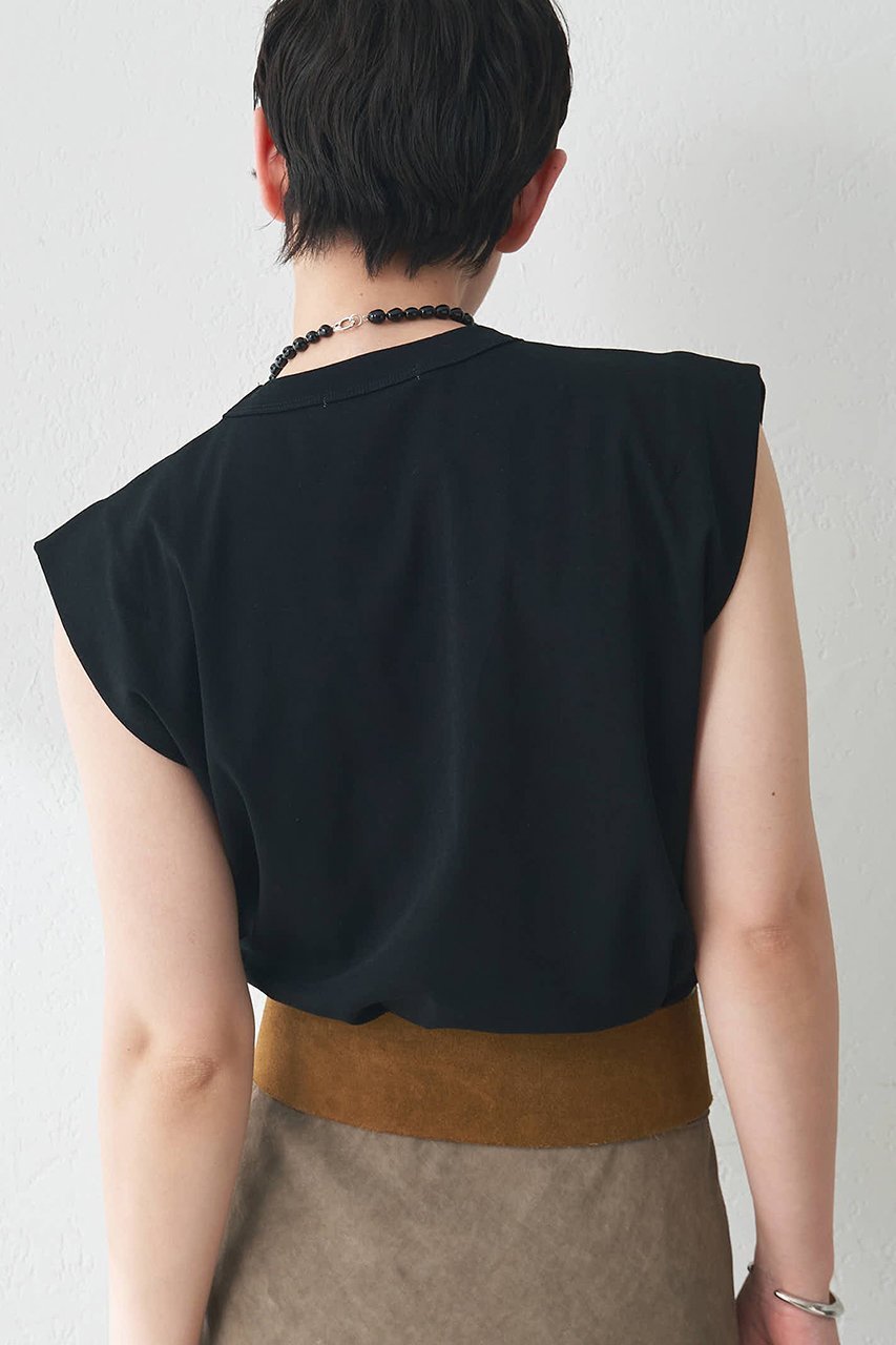 【ウィムガゼット/Whim Gazette】のショルダータックノースリーブプルオーバー 人気、トレンドファッション・服の通販 founy(ファニー) 　ファッション　Fashion　レディースファッション　Fashion for Women　トップス・カットソー　Cut & Sew Tops　キャミソール&ノースリーブ　Camisoles & Sleeveless Tops　シャツ・ブラウス・オフィスカジュアル　Elegant Blouses & Button-Ups　ロングTシャツ・Tシャツ　Longline T-Shirts & Tees　カジュアルプルオーバー・ニットトップス　Pullovers & Knit Tops / Casual Pullovers　カットソー・ベーシックTシャツ　Cut-and-Sewn Tops / Stretch Tees & Basics　キャミソール　Camisole, Spaghetti Strap Top　クール　Cool, Chic　ショルダー　Shoulder, Shoulder Strap　タンク　Tank Top, Sleeveless Top　ノースリーブ　Sleeveless, No-Sleeve　ベビー　Baby, Babywear　ベーシック　Basic, Essential　ボトム　Bottoms, Lower Wear　other-8|ID: prp329100004562074 ipo3291000000033013918