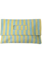 【エスゼット ブロックプリント/SZ Blockprints】のCLUTCH MARKET BAG クラッチバッグ ライトブルー(STRIPE)|ID: prp329100004562082 ipo3291000000035102462