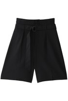 【ミディウミソリッド/MIDIUMISOLID】のhi-waist belted shorts.M パンツ black|ID:prp329100004562087