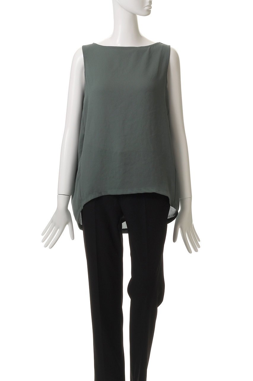 【ミディウミソリッド/MIDIUMISOLID】のn/slv tucked wide PO.S プルオーバー 人気、トレンドファッション・服の通販 founy(ファニー) 　ファッション　Fashion　レディースファッション　Fashion for Women　トップス・カットソー　Cut & Sew Tops　キャミソール&ノースリーブ　Camisoles & Sleeveless Tops　シャツ・ブラウス・オフィスカジュアル　Elegant Blouses & Button-Ups　カジュアルプルオーバー・ニットトップス　Pullovers & Knit Tops / Casual Pullovers　サマー　Summer, Summer Style　シアー　Sheer, See-Through　ドレープ　Drape, Draping Fabric　ノースリーブ　Sleeveless, No-Sleeve　エレガント 上品　Elegant　夏　Summer　other-2|ID: prp329100004562091 ipo3291000000035923016