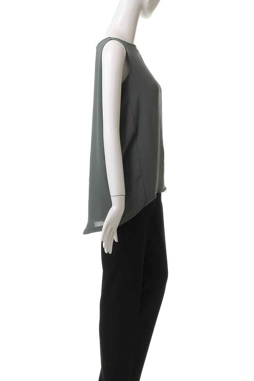 【ミディウミソリッド/MIDIUMISOLID】のn/slv tucked wide PO.S プルオーバー 人気、トレンドファッション・服の通販 founy(ファニー) 　ファッション　Fashion　レディースファッション　Fashion for Women　トップス・カットソー　Cut & Sew Tops　キャミソール&ノースリーブ　Camisoles & Sleeveless Tops　シャツ・ブラウス・オフィスカジュアル　Elegant Blouses & Button-Ups　カジュアルプルオーバー・ニットトップス　Pullovers & Knit Tops / Casual Pullovers　サマー　Summer, Summer Style　シアー　Sheer, See-Through　ドレープ　Drape, Draping Fabric　ノースリーブ　Sleeveless, No-Sleeve　エレガント 上品　Elegant　夏　Summer　other-3|ID: prp329100004562091 ipo3291000000035923017