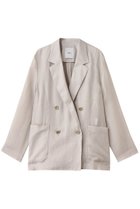 【エブール/ebure】のラミーツイル アンコンジャケット ライトグレー|ID:prp329100004563495