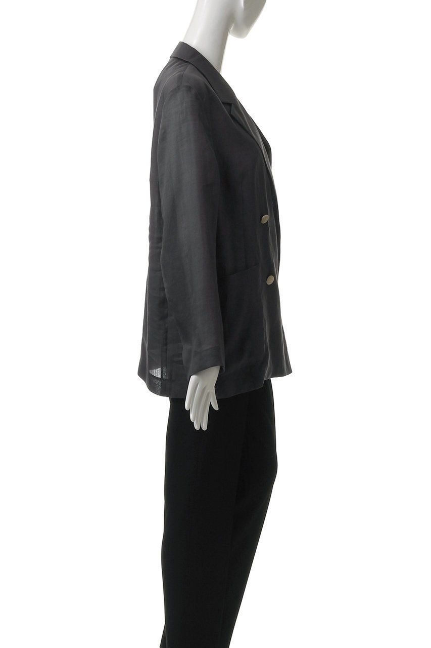 【エブール/ebure】のラミーツイル アンコンジャケット 人気、トレンドファッション・服の通販 founy(ファニー) 　ファッション　Fashion　レディースファッション　Fashion for Women　アウター　Coat / Outerwear Collection　レディースジャケット・軽アウター　Jackets　おすすめ　Recommended / Our Picks　ジャケット　Jacket, Outerwear　ダブル　Double, Double-Breasted　バランス　Balance, Style Balance　パッチ　Patch, Appliqué　ポケット　Pocket, Pocket Detail　エレガント 上品　Elegant　今季　This Season, Current Season　other-3|ID: prp329100004563495 ipo3291000000036214815