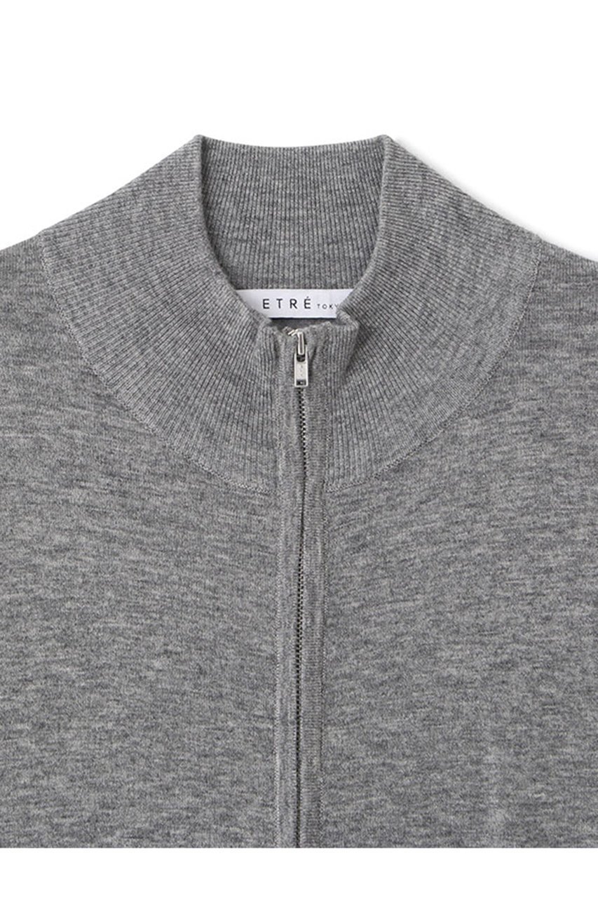 【エトレトウキョウ/ETRE TOKYO】のフロントファスナーニットオールインワン 人気、トレンドファッション・服の通販 founy(ファニー) 　ファッション　Fashion　レディースファッション　Fashion for Women　パンツ　Pants & Trousers　シンプル　Simple, Minimal　ジップ　Zip, Zipper　フロント　Front, Front Design　ブラウジング　Blouson Silhouette, Cinched Waist　other-8|ID: prp329100004563500 ipo3291000000034240641