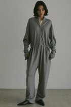 【エトレトウキョウ/ETRE TOKYO】のフロントファスナーニットオールインワン グレー|ID:prp329100004563500