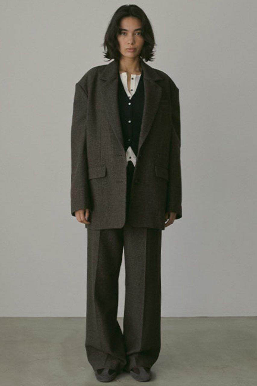 【エトレトウキョウ/ETRE TOKYO】のチェックツィードテーラージャケット 人気、トレンドファッション・服の通販 founy(ファニー) 　ファッション　Fashion　レディースファッション　Fashion for Women　アウター　Coat / Outerwear Collection　レディースジャケット・軽アウター　Jackets　おすすめ　Recommended / Our Picks　クラシカル　Classical, Vintage-Inspired　ジャケット　Jacket, Outerwear　セットアップ　Set-Up, Coordinated Outfit　チェック　Check, Plaid, Tartan　ツイード　Twill, Twill Weave　デニム　Denim, Jeans Material　other-2|ID: prp329100004563502 ipo3291000000034240610