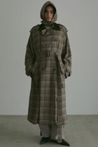 【エトレトウキョウ/ETRE TOKYO】のフードストールロングトレンチコート チェック|ID: prp329100004563503 ipo3291000000035834673