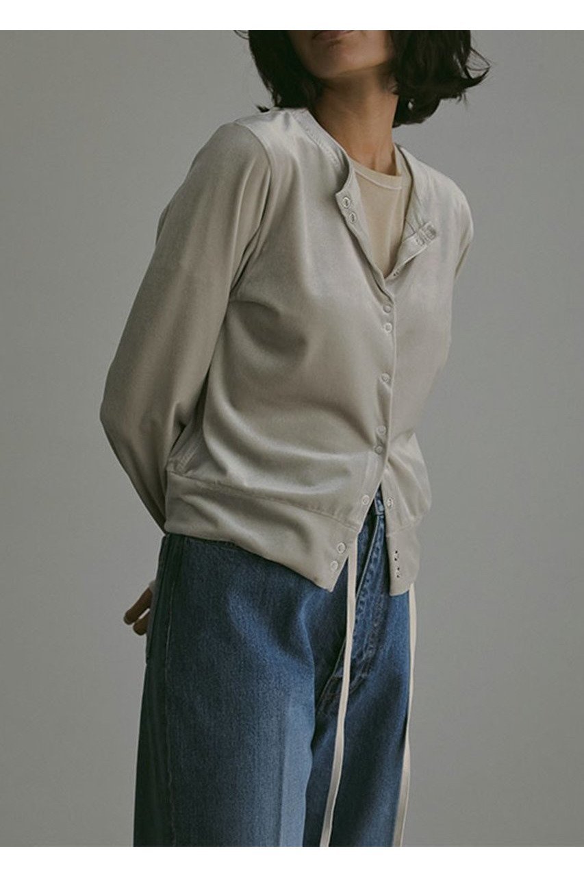 【エトレトウキョウ/ETRE TOKYO】のリングドットベロアトップス 人気、トレンドファッション・服の通販 founy(ファニー) 　ファッション　Fashion　レディースファッション　WOMEN　トップス・カットソー　Tops/Tshirt　シャツ/ブラウス　Shirts/Blouses　ロング / Tシャツ　T-Shirts　カットソー　Cut and Sewn　ベロア　Velour　なめらか　Smooth　カーディガン　Cardigan　シンプル　Simple　スタイリッシュ　Stylish　スリーブ　Sleeve　セットアップ　Set Up　ドット　Dot　フロント　Front　ベロア　Velor　リラックス　Relax　ロング　Long　エレガント 上品　Elegant　NEW・新作・新着・新入荷　New Arrivals　other-4|ID: prp329100004563506 ipo3291000000032271322