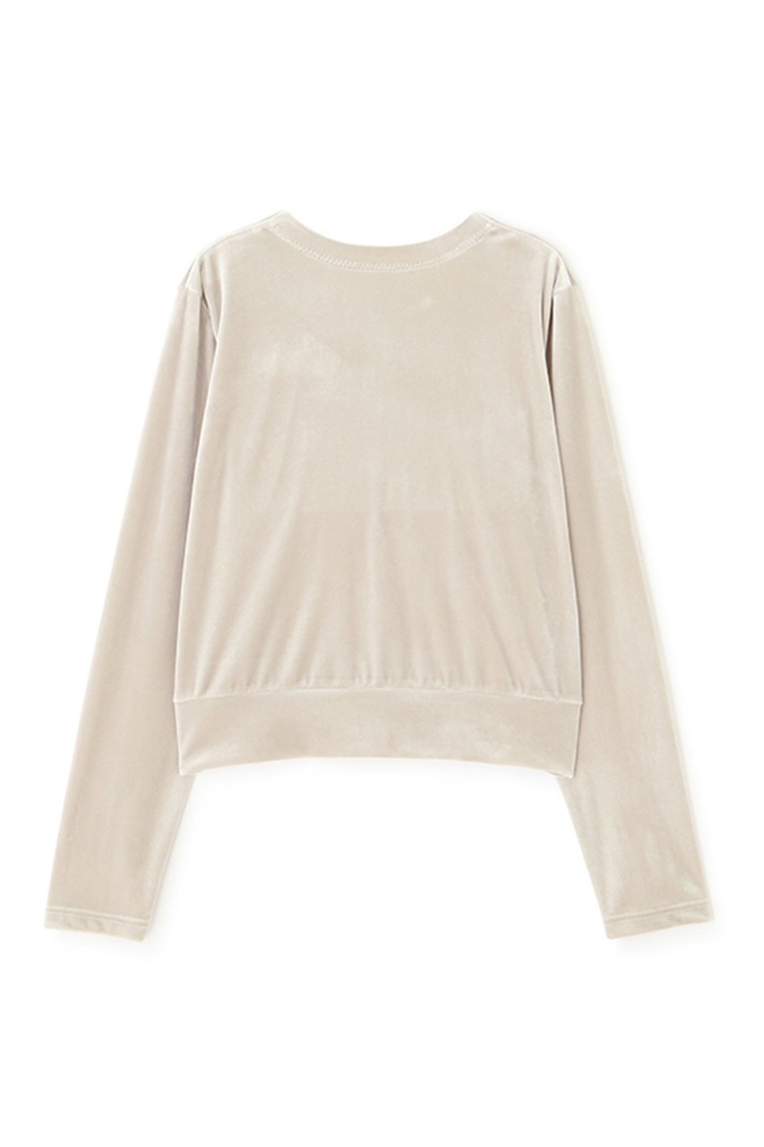 【エトレトウキョウ/ETRE TOKYO】のリングドットベロアトップス 人気、トレンドファッション・服の通販 founy(ファニー) 　ファッション　Fashion　レディースファッション　WOMEN　トップス・カットソー　Tops/Tshirt　シャツ/ブラウス　Shirts/Blouses　ロング / Tシャツ　T-Shirts　カットソー　Cut and Sewn　ベロア　Velour　なめらか　Smooth　カーディガン　Cardigan　シンプル　Simple　スタイリッシュ　Stylish　スリーブ　Sleeve　セットアップ　Set Up　ドット　Dot　フロント　Front　ベロア　Velor　リラックス　Relax　ロング　Long　エレガント 上品　Elegant　NEW・新作・新着・新入荷　New Arrivals　other-7|ID: prp329100004563506 ipo3291000000032271325