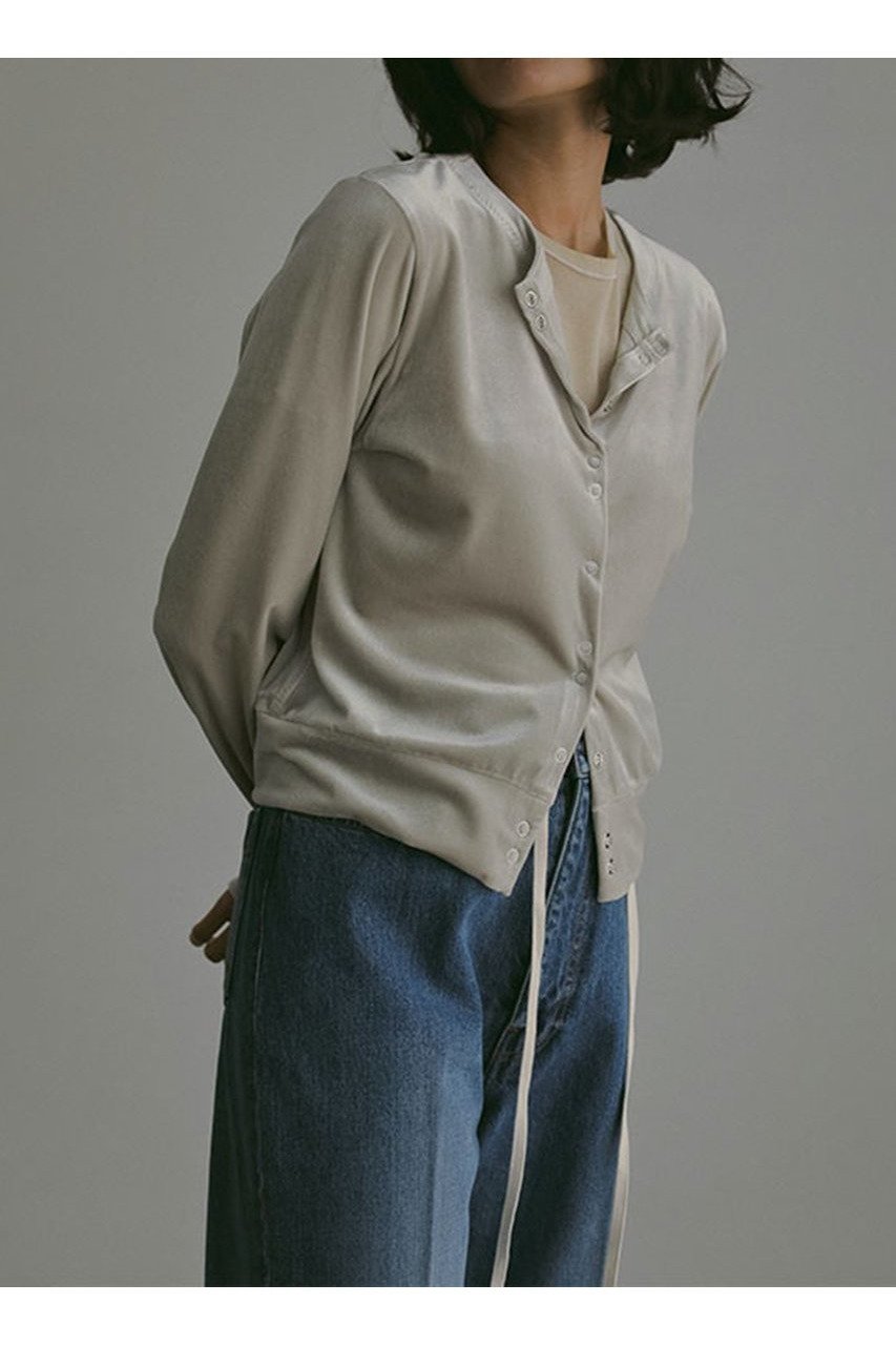 【エトレトウキョウ/ETRE TOKYO】のリングドットベロアトップス 人気、トレンドファッション・服の通販 founy(ファニー) 　ファッション　Fashion　レディースファッション　Fashion for Women　トップス・カットソー　Cut & Sew Tops　シャツ・ブラウス・オフィスカジュアル　Elegant Blouses & Button-Ups　ロングTシャツ・Tシャツ　Longline T-Shirts & Tees　カットソー・ベーシックTシャツ　Cut-and-Sewn Tops / Stretch Tees & Basics　ベロアトップス　Velour Tops / Velvet-Look Items　なめらか　Smooth, Silky Texture　カーディガン　Cardigan, Knitwear　シンプル　Simple, Minimal　スタイリッシュ　Stylish, Fashionable　スリーブ　Sleeve, Long Sleeve / Short Sleeve　セットアップ　Set-Up, Coordinated Outfit　ドット　Polka Dot, Dot Pattern　フロント　Front, Front Design　ベロア　Velour, Soft Velvet　リラックス　Relax, Relaxed Fit　ロング　Long, Long-Length　エレガント 上品　Elegant　新作・新入荷　New Arrivals / New In　other-4|ID: prp329100004563506 ipo3291000000033867673