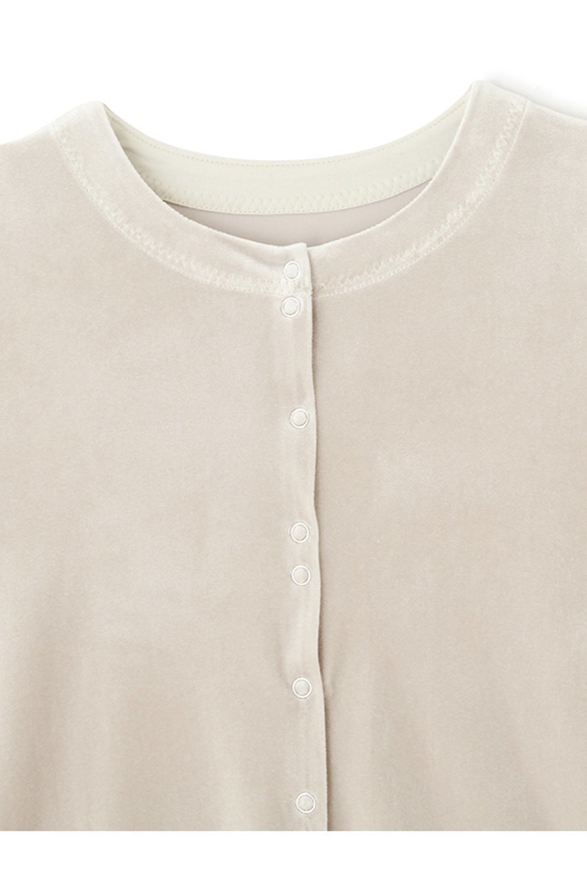 【エトレトウキョウ/ETRE TOKYO】のリングドットベロアトップス 人気、トレンドファッション・服の通販 founy(ファニー) 　ファッション　Fashion　レディースファッション　Fashion for Women　トップス・カットソー　Cut & Sew Tops　シャツ・ブラウス・オフィスカジュアル　Elegant Blouses & Button-Ups　ロングTシャツ・Tシャツ　Longline T-Shirts & Tees　カットソー・ベーシックTシャツ　Cut-and-Sewn Tops / Stretch Tees & Basics　ベロアトップス　Velour Tops / Velvet-Look Items　なめらか　Smooth, Silky Texture　カーディガン　Cardigan, Knitwear　シンプル　Simple, Minimal　スタイリッシュ　Stylish, Fashionable　スリーブ　Sleeve, Long Sleeve / Short Sleeve　セットアップ　Set-Up, Coordinated Outfit　ドット　Polka Dot, Dot Pattern　フロント　Front, Front Design　ベロア　Velour, Soft Velvet　リラックス　Relax, Relaxed Fit　ロング　Long, Long-Length　エレガント 上品　Elegant　新作・新入荷　New Arrivals / New In　other-8|ID: prp329100004563506 ipo3291000000033867681