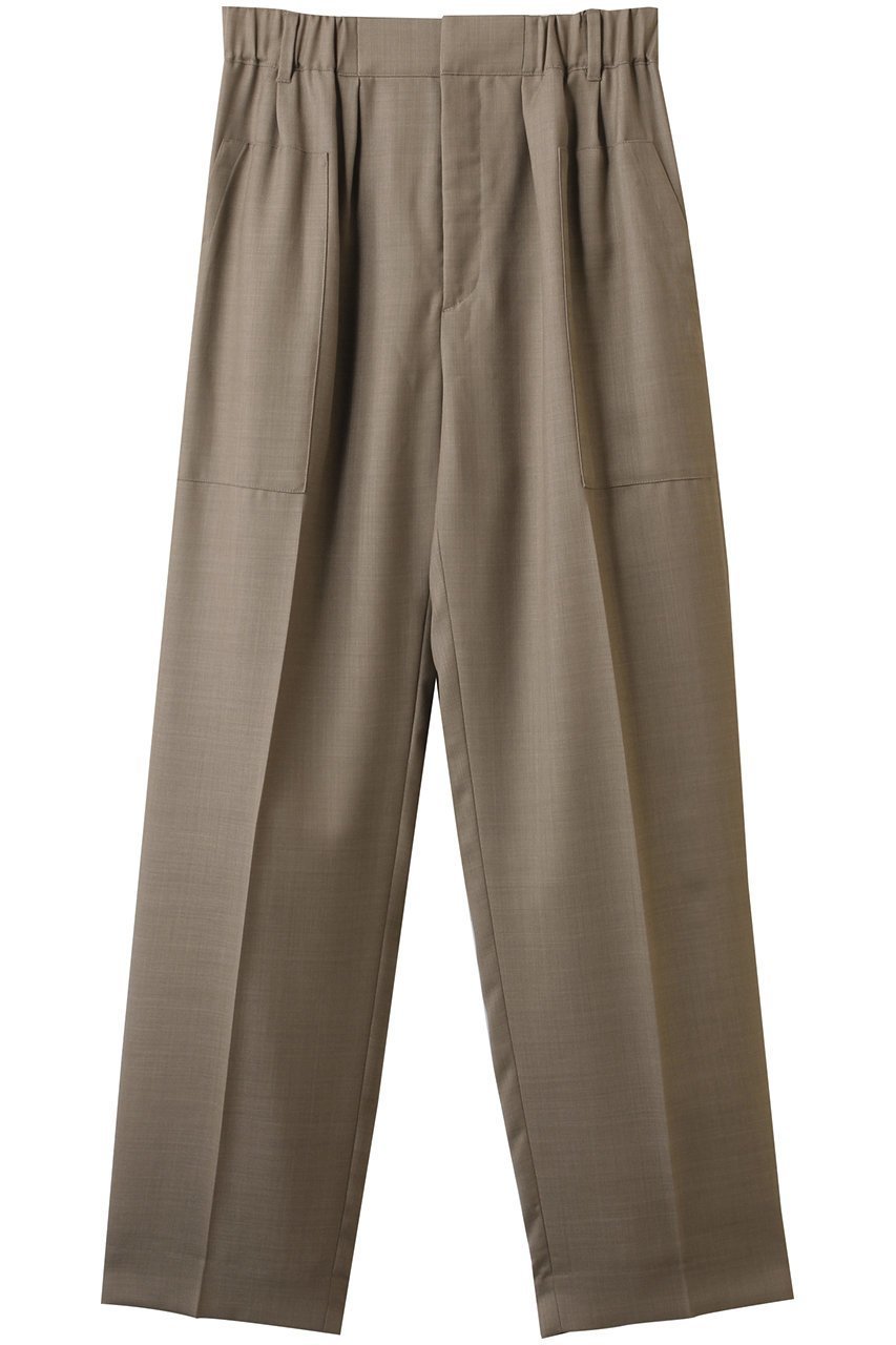 【エブール/ebure】のドライビエラ ワイドパンツ 人気、トレンドファッション・服の通販 founy(ファニー) 　ファッション　Fashion　レディースファッション　Fashion for Women　パンツ　Pants & Trousers　なめらか　Smooth, Silky Texture　シルク　Silk, 100% Silk　センター　Center, Center Line　トレンド　Trend, Trending Now　パッチ　Patch, Appliqué　ポケット　Pocket, Pocket Detail　ワイド　Wide, Wide Fit　 other-1|ID: prp329100004563511 ipo3291000000036116327