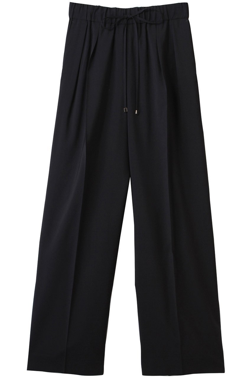 【エブール/ebure】のクリアウール イージーワイドパンツ インテリア・キッズ・メンズ・レディースファッション・服の通販 founy(ファニー) 　ファッション　Fashion　レディースファッション　Fashion for Women　パンツ　Pants & Trousers　ウォッシャブル　Machine Washable　ストレッチ　Stretch, Stretchy Fabric　ロング　Long, Long-Length　ネイビー|ID: prp329100004563512 ipo3291000000035930588