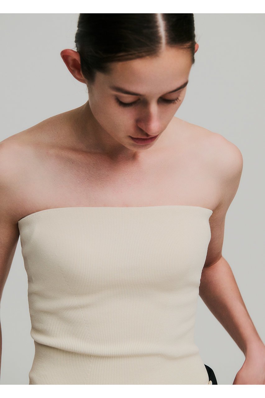 【ナイスナイスモーメント/NICENICE MOMENT】のニットバンドゥ(3Dカップ付き) 人気、トレンドファッション・服の通販 founy(ファニー) 　ファッション　Fashion　レディースファッション　Fashion for Women　トップス・カットソー　Cut & Sew Tops　ニット　Knit Tops & Sweaters　カジュアルプルオーバー・ニットトップス　Pullovers & Knit Tops / Casual Pullovers　インナー　Innerwear　フィット　Fit, Slim Fit　other-5|ID: prp329100004563520 ipo3291000000032812838