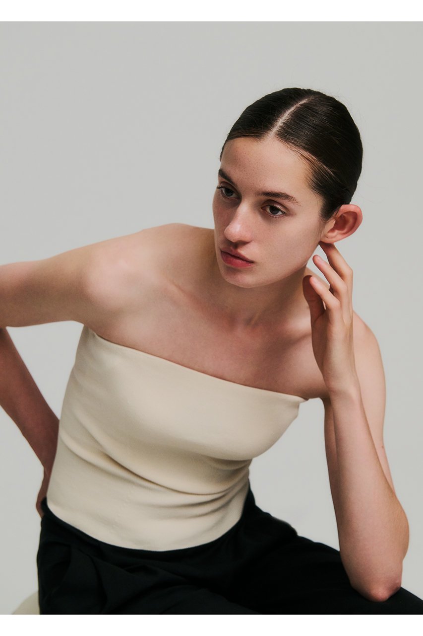 【ナイスナイスモーメント/NICENICE MOMENT】のニットバンドゥ(3Dカップ付き) 人気、トレンドファッション・服の通販 founy(ファニー) 　ファッション　Fashion　レディースファッション　Fashion for Women　トップス・カットソー　Cut & Sew Tops　ニット　Knit Tops & Sweaters　カジュアルプルオーバー・ニットトップス　Pullovers & Knit Tops / Casual Pullovers　インナー　Innerwear　フィット　Fit, Slim Fit　other-7|ID: prp329100004563520 ipo3291000000032812840