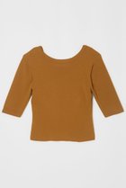 【ナイスナイスモーメント/NICENICE MOMENT】のクロップド コンパクト Tシャツ(不織布カップ付き) アンバー|ID: prp329100004563522 ipo3291000000032271494