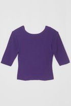 【ナイスナイスモーメント/NICENICE MOMENT】のクロップド コンパクト Tシャツ(不織布カップ付き) バイオレット|ID: prp329100004563522 ipo3291000000032271497