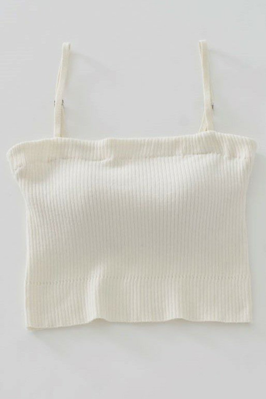 【ナイスナイスモーメント/NICENICE MOMENT】のベアトップ(不織布カップ付き) 人気、トレンドファッション・服の通販 founy(ファニー) 　ファッション　Fashion　レディースファッション　WOMEN　トップス・カットソー　Tops/Tshirt　ニット　Knit Tops　プルオーバー　Pullover　アンダー　Under　インナー　Inner　キャミソール　Camisole　クロップド　Cropped　シンプル　Simple　ジャケット　Jacket　バランス　Balance　ラップ　Wrap　今季　This Season　NEW・新作・新着・新入荷　New Arrivals　 other-1|ID: prp329100004563533 ipo3291000000032271565