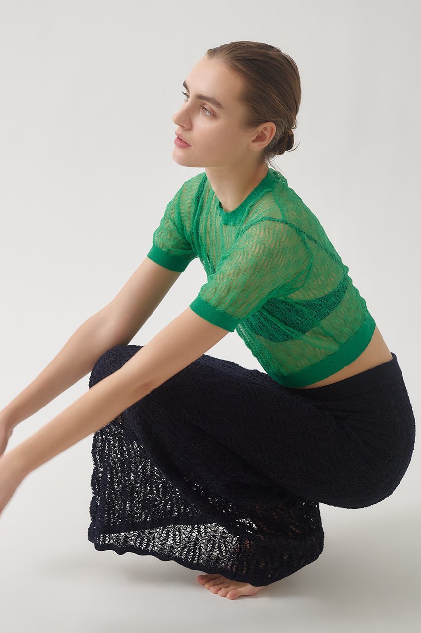【ナイスナイスモーメント/NICENICE MOMENT】のレースニットスカート(インナースカート付き) 人気、トレンドファッション・服の通販 founy(ファニー) 　ファッション　Fashion　レディースファッション　Fashion for Women　スカート　Skirts　ロングスカート　Long Skirts / Maxi & Midi Skirts　インナー　Innerwear　シンプル　Simple, Minimal　トレンド　Trend, Trending Now　パターン　Pattern, Design Print　ロング　Long, Long-Length　other-6|ID: prp329100004563536 ipo3291000000032812821