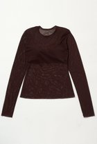 【ナイスナイスモーメント/NICENICE MOMENT】のメッシュ ロングスリーブシェル(3Dカップ付き) チェリーラッカー|ID: prp329100004563558 ipo3291000000032695067