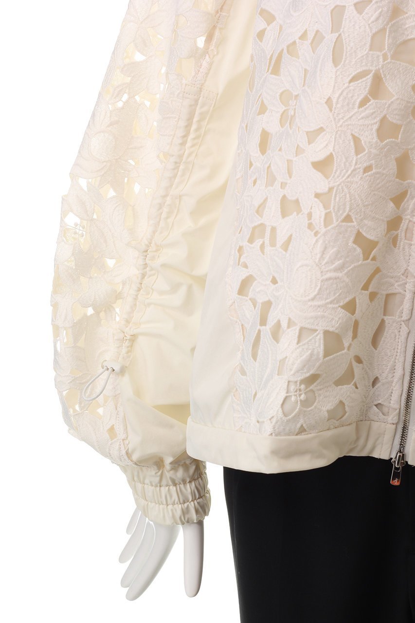 【アドーア/ADORE】のミックスフラワーレースジャケット 人気、トレンドファッション・服の通販 founy(ファニー) 　ファッション　Fashion　レディースファッション　WOMEN　アウター　Coat Outerwear　ジャケット　Jackets　ギャザー　Gather　ショート　Short　ジャケット　Jacket　ストリング　String　タフタ　Taffeta　ドッキング　Docking　フラワー　Flower　ブルゾン　Blouson　モチーフ　Motif　レース　Race　NEW・新作・新着・新入荷　New Arrivals　other-6|ID: prp329100004563566 ipo3291000000032271825