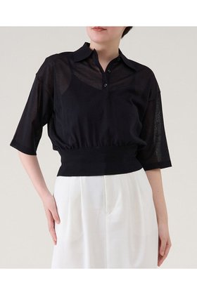 【マルティニーク/martinique】 クリスプC/Nポロ(セットアップ可)人気、トレンドファッション・服の通販 founy(ファニー) ファッション Fashion レディースファッション WOMEN トップス・カットソー Tops/Tshirt ニット Knit Tops プルオーバー Pullover おすすめ Recommend シアー Sheer セットアップ Set Up エレガント 上品 Elegant 夏 Summer NEW・新作・新着・新入荷 New Arrivals |ID:prp329100004563572