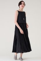 【マルティニーク/martinique】のプリーツワンピース 人気、トレンドファッション・服の通販 founy(ファニー) ファッション Fashion レディースファッション Fashion for Women ワンピース Dresses チュニック Tunic Tops & Dresses おすすめ Recommended / Our Picks クロップド Cropped, Short Length シンプル Simple, Minimal タンク Tank Top, Sleeveless Top チュニック Tunic, Long Top プリーツ Pleats, Pleated ロング Long, Long-Length エレガント 上品 Elegant 夏 Summer 洗える Machine Washable thumbnail ブラック|ID: prp329100004563575 ipo3291000000036064848