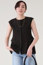 【マルティニーク/martinique】のシルキーファイユぺプラムブラウス 人気、トレンドファッション・服の通販 founy(ファニー) ファッション Fashion レディースファッション Fashion for Women トップス・カットソー Cut & Sew Tops キャミソール&ノースリーブ Camisoles & Sleeveless Tops シャツ・ブラウス・オフィスカジュアル Elegant Blouses & Button-Ups おすすめ Recommended / Our Picks セットアップ Set-Up, Coordinated Outfit デニム Denim, Jeans Material ノースリーブ Sleeveless, No-Sleeve ボトム Bottoms, Lower Wear ポケット Pocket, Pocket Detail エレガント 上品 Elegant 夏 Summer 春 Spring S/S・春夏 SS, Spring/Summer, Warm Season 羽織 Haori, Light Jacket thumbnail ブラック|ID: prp329100004563577 ipo3291000000036064918