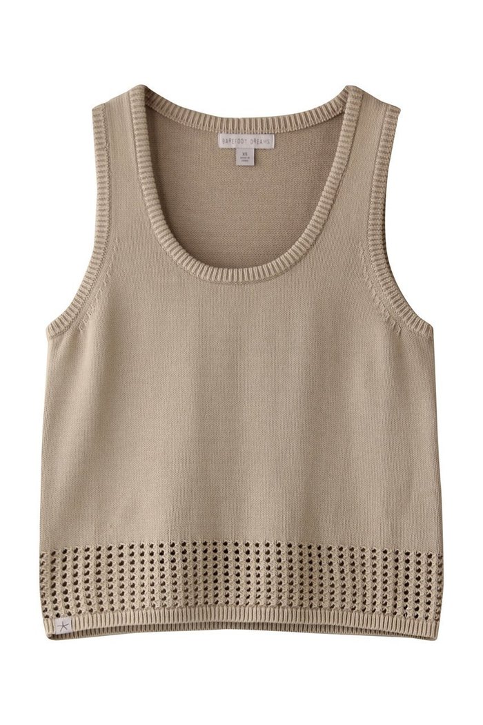【ベアフット ドリームズ/BAREFOOT DREAMS】のサンブリーチ メッシュ タンク インテリア・キッズ・メンズ・レディースファッション・服の通販 founy(ファニー) https://founy.com/ ファッション Fashion レディースファッション Fashion for Women トップス・カットソー Cut & Sew Tops ニット Knit Tops & Sweaters カジュアルプルオーバー・ニットトップス Pullovers & Knit Tops / Casual Pullovers かぎ針 Crochet タンク Tank Top, Sleeveless Top トレンド Trend, Trending Now メッシュ Mesh, Net Fabric リラックス Relax, Relaxed Fit エレガント 上品 Elegant 定番 Standard, Basic Item 軽量 Lightweight, Ultra Light |ID: prp329100004563586 ipo3291000000035488138