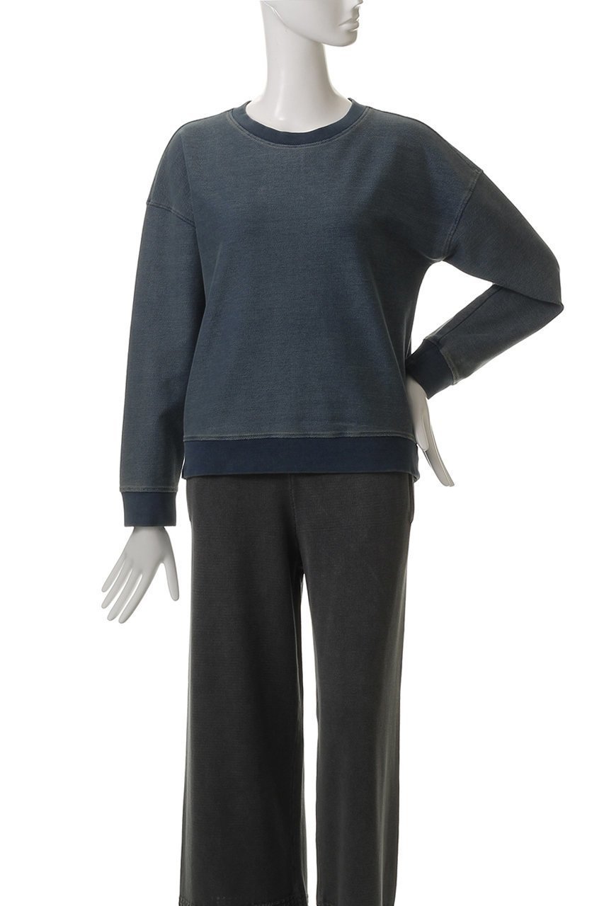 【ベアフット ドリームズ/BAREFOOT DREAMS】のインディゴ ニット プルオーバー 人気、トレンドファッション・服の通販 founy(ファニー) 　ファッション　Fashion　レディースファッション　Fashion for Women　トップス・カットソー　Cut & Sew Tops　ニット　Knit Tops & Sweaters　カジュアルプルオーバー・ニットトップス　Pullovers & Knit Tops / Casual Pullovers　インディゴ　Indigo Denim　ウォッシュ　Washed Finish　コンパクト　Compact, Small Size　ショート　Short, Short Length　セットアップ　Set-Up, Coordinated Outfit　デニム　Denim, Jeans Material　other-2|ID: prp329100004563588 ipo3291000000035488147