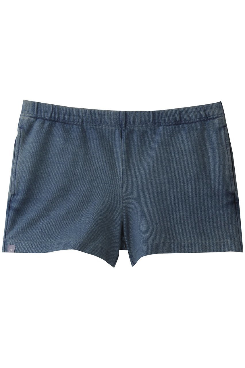 【ベアフット ドリームズ/BAREFOOT DREAMS】のインディゴ ニット ショートパンツ 人気、トレンドファッション・服の通販 founy(ファニー) 　ファッション　Fashion　レディースファッション　Fashion for Women　パンツ　Pants & Trousers　ショートパンツ・ハーフパンツ　High-Waisted & Relaxed Shorts　インディゴ　Indigo Denim　ウォッシュ　Washed Finish　コンパクト　Compact, Small Size　ショート　Short, Short Length　スタイリッシュ　Stylish, Fashionable　デニム　Denim, Jeans Material　旅行　Travel　 other-1|ID: prp329100004563591 ipo3291000000035488128