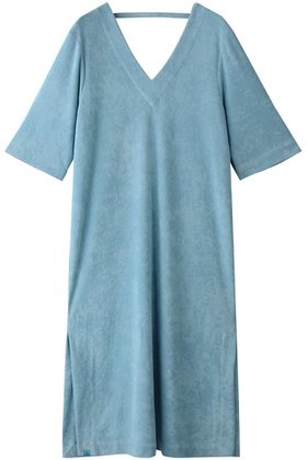 【ベアフット ドリームズ/BAREFOOT DREAMS】のコージーテリー ダブルVネック カフタン ドレス 人気、トレンドファッション・服の通販 founy(ファニー) ファッション Fashion レディースファッション Fashion for Women ワンピース Dresses フォーマル・パーティードレス・結婚式用ドレス Elegant & Casual Dresses チュニック Tunic Tops & Dresses スリット Slit, Slit Detail ダブル Double, Double-Breasted チュニック Tunic, Long Top ドレス Dress, One-Piece ビーチ Beach, Seaside |ID:prp329100004563595