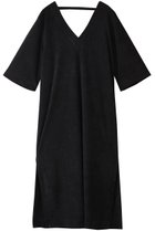 【ベアフット ドリームズ/BAREFOOT DREAMS】のコージーテリー ダブルVネック カフタン ドレス 人気、トレンドファッション・服の通販 founy(ファニー) ファッション Fashion レディースファッション Fashion for Women ワンピース Dresses フォーマル・パーティードレス・結婚式用ドレス Elegant & Casual Dresses チュニック Tunic Tops & Dresses スリット Slit, Slit Detail ダブル Double, Double-Breasted チュニック Tunic, Long Top ドレス Dress, One-Piece ビーチ Beach, Seaside thumbnail ブラック|ID: prp329100004563595 ipo3291000000036083447