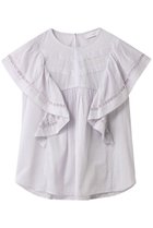 【エリオポール/heliopole】の【normment】CTN PINTUCK ブラウス 人気、トレンドファッション・服の通販 founy(ファニー) ファッション Fashion レディースファッション Fashion for Women トップス・カットソー Cut & Sew Tops シャツ・ブラウス・オフィスカジュアル Elegant Blouses & Button-Ups ショート Short, Short Length スリーブ Sleeve, Long Sleeve / Short Sleeve ダウン Down, Puffer デニム Denim, Jeans Material トレンド Trend, Trending Now フェミニン Feminine, Girly フレア Flare, Flared エレガント 上品 Elegant thumbnail サックス|ID: prp329100004563603 ipo3291000000032813166