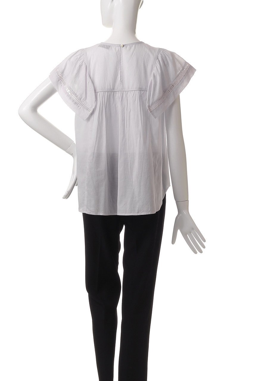 【エリオポール/heliopole】の【normment】CTN PINTUCK ブラウス 人気、トレンドファッション・服の通販 founy(ファニー) 　ファッション　Fashion　レディースファッション　Fashion for Women　トップス・カットソー　Cut & Sew Tops　シャツ・ブラウス・オフィスカジュアル　Elegant Blouses & Button-Ups　ショート　Short, Short Length　スリーブ　Sleeve, Long Sleeve / Short Sleeve　ダウン　Down, Puffer　デニム　Denim, Jeans Material　トレンド　Trend, Trending Now　フェミニン　Feminine, Girly　フレア　Flare, Flared　エレガント 上品　Elegant　other-4|ID: prp329100004563603 ipo3291000000032813169