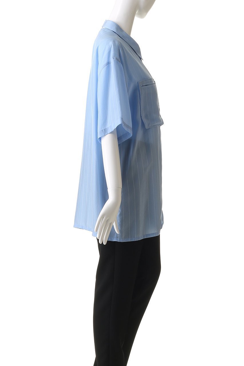 【メゾンスペシャル/MAISON SPECIAL】のStriped Zip Shirt/ストライプジップシャツ 人気、トレンドファッション・服の通販 founy(ファニー) 　ファッション　Fashion　レディースファッション　Fashion for Women　トップス・カットソー　Cut & Sew Tops　シャツ・ブラウス・オフィスカジュアル　Elegant Blouses & Button-Ups　キュプラ　Cupro, Eco Fabric　ショート　Short, Short Length　シルク　Silk, 100% Silk　ストライプ　Stripe, Striped Pattern　スリーブ　Sleeve, Long Sleeve / Short Sleeve　リラックス　Relax, Relaxed Fit　夏　Summer　エレガント 上品　Elegant　other-5|ID: prp329100004563611 ipo3291000000032685507