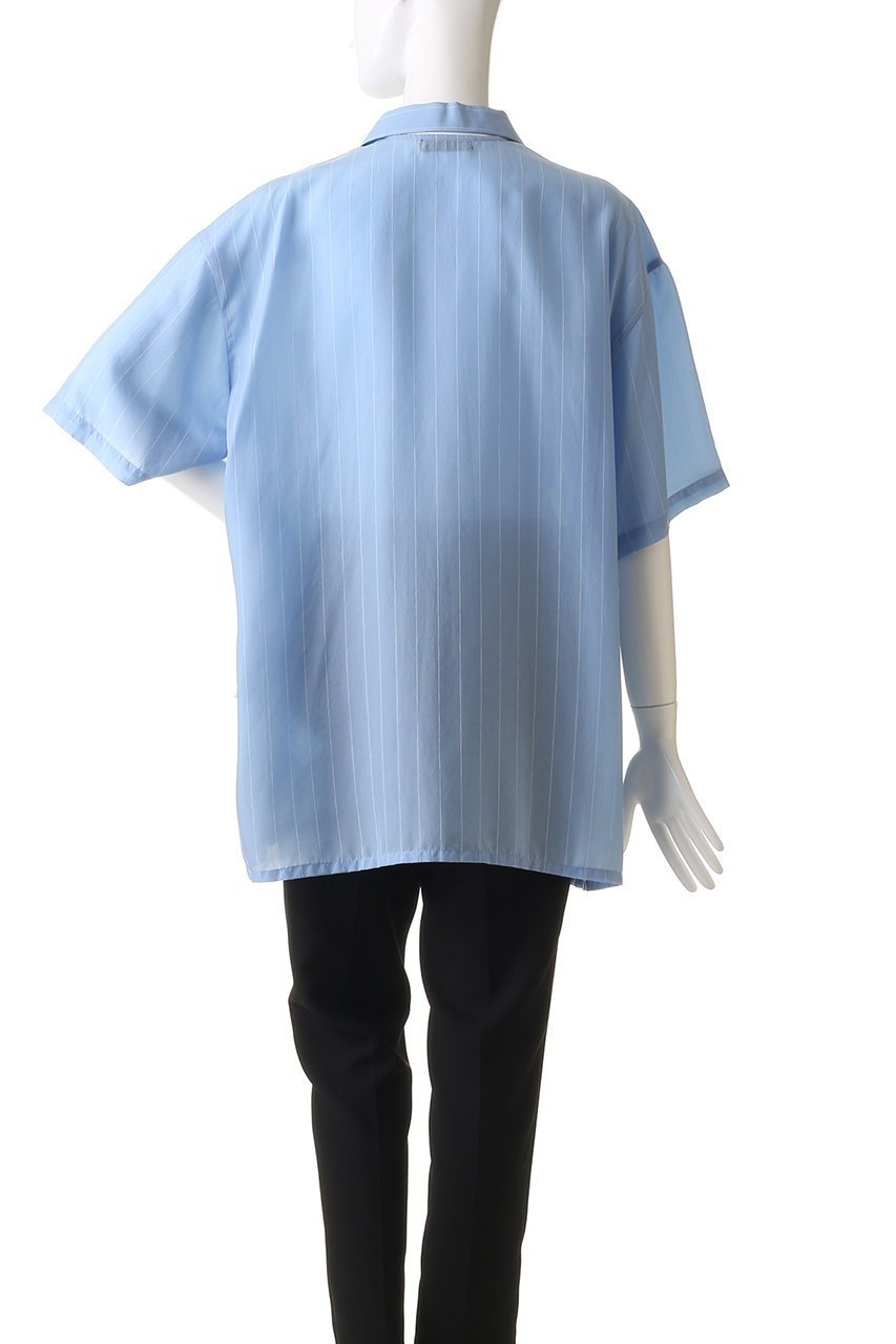 【メゾンスペシャル/MAISON SPECIAL】のStriped Zip Shirt/ストライプジップシャツ 人気、トレンドファッション・服の通販 founy(ファニー) 　ファッション　Fashion　レディースファッション　Fashion for Women　トップス・カットソー　Cut & Sew Tops　シャツ・ブラウス・オフィスカジュアル　Elegant Blouses & Button-Ups　キュプラ　Cupro, Eco Fabric　ショート　Short, Short Length　シルク　Silk, 100% Silk　ストライプ　Stripe, Striped Pattern　スリーブ　Sleeve, Long Sleeve / Short Sleeve　リラックス　Relax, Relaxed Fit　夏　Summer　エレガント 上品　Elegant　other-6|ID: prp329100004563611 ipo3291000000032685508
