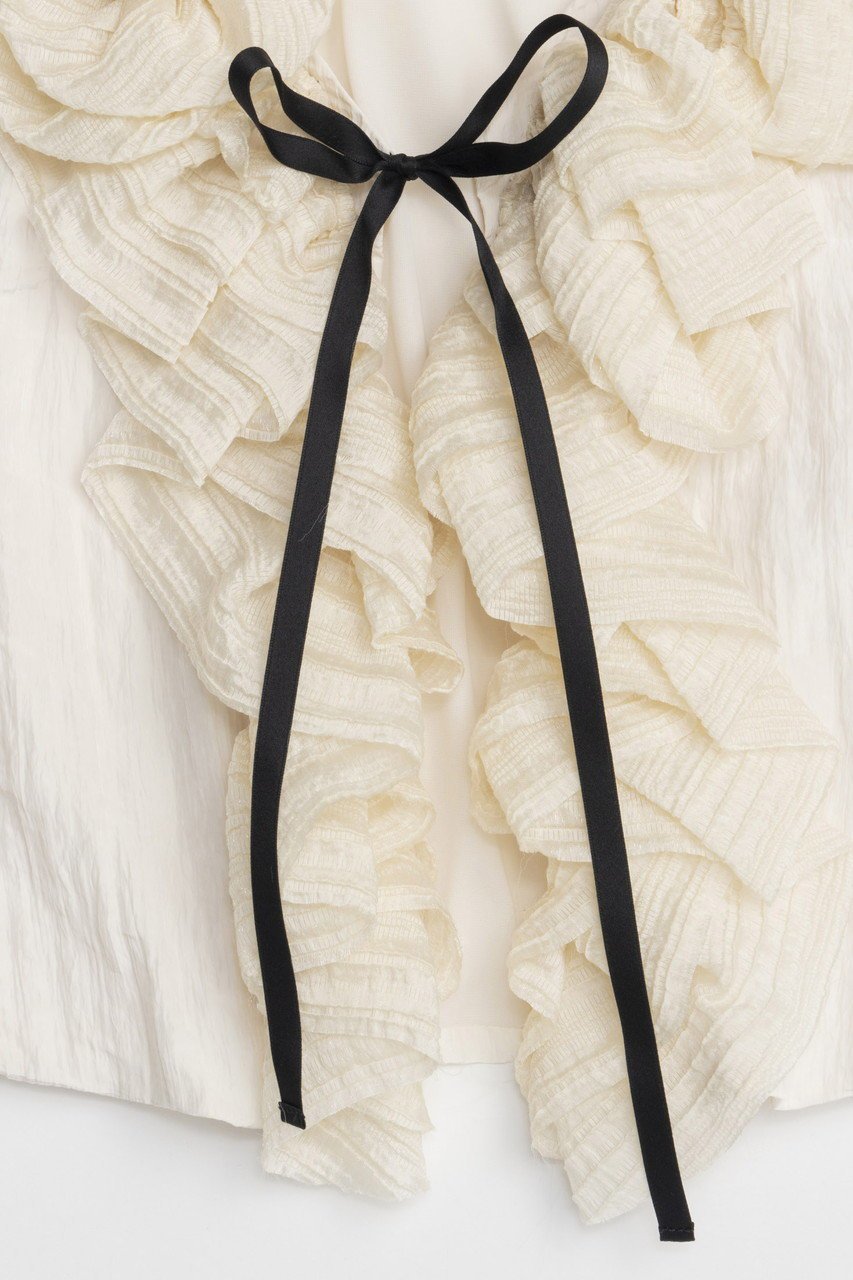 【メゾンスペシャル/MAISON SPECIAL】のWasher Ruffle Tops/ワッシャーフリルトップス 人気、トレンドファッション・服の通販 founy(ファニー) 　ファッション　Fashion　レディースファッション　WOMEN　トップス・カットソー　Tops/Tshirt　キャミソール / ノースリーブ　No Sleeves　シャツ/ブラウス　Shirts/Blouses　ラッフル トップス　Ruffle Tops　タンク　Tank　ノースリーブ　No Sleeve　バランス　Balance　フリル　Frills　ワッシャー　Washer　夏　Summer　NEW・新作・新着・新入荷　New Arrivals　other-3|ID: prp329100004563612 ipo3291000000032272137