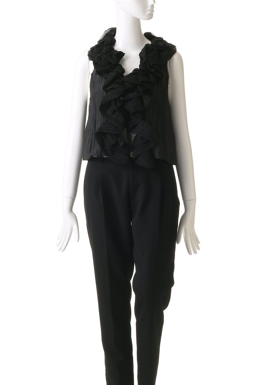 【メゾンスペシャル/MAISON SPECIAL】のWasher Ruffle Tops/ワッシャーフリルトップス 人気、トレンドファッション・服の通販 founy(ファニー) 　ファッション　Fashion　レディースファッション　Fashion for Women　トップス・カットソー　Cut & Sew Tops　キャミソール&ノースリーブ　Camisoles & Sleeveless Tops　シャツ・ブラウス・オフィスカジュアル　Elegant Blouses & Button-Ups　ラッフルトップス・フリルブラウス　Ruffle Tops / Frilled Blouses　タンク　Tank Top, Sleeveless Top　ノースリーブ　Sleeveless, No-Sleeve　バランス　Balance, Style Balance　フリル　Frill, Ruffle　ワッシャー　Washer, Crinkled Finish　夏　Summer　other-2|ID: prp329100004563612 ipo3291000000036392156