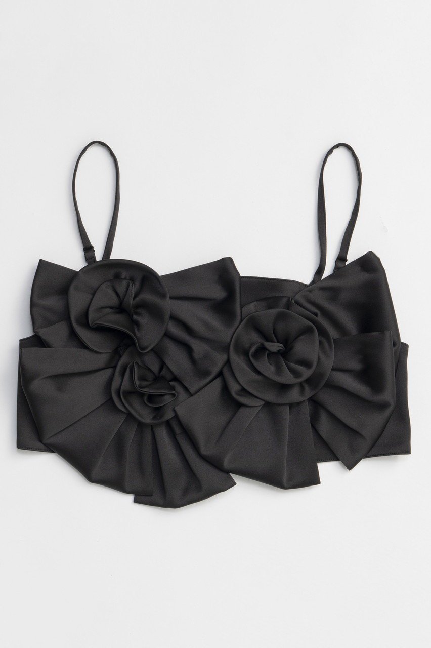 【メゾンスペシャル/MAISON SPECIAL】のRose Ribbon Motif Bustier/ローズリボンモチーフビスチェ 人気、トレンドファッション・服の通販 founy(ファニー) 　ファッション　Fashion　レディースファッション　WOMEN　トップス・カットソー　Tops/Tshirt　キャミソール / ノースリーブ　No Sleeves　シャツ/ブラウス　Shirts/Blouses　ビスチェ　Bustier　インナー　Inner　オケージョン　Occasion　ジャケット　Jacket　セットアップ　Set Up　ノースリーブ　No Sleeve　バランス　Balance　フェミニン　Feminine　ラグジュアリー　Luxury　リボン　Ribbon　ローズ　Rose　エレガント 上品　Elegant　NEW・新作・新着・新入荷　New Arrivals　 other-1|ID: prp329100004563614 ipo3291000000032272146