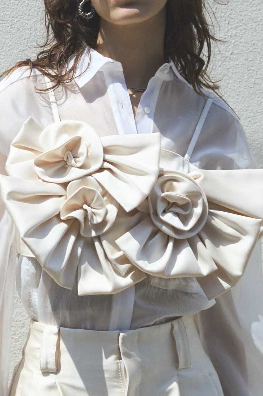 【メゾンスペシャル/MAISON SPECIAL】のRose Ribbon Motif Bustier/ローズリボンモチーフビスチェ 人気、トレンドファッション・服の通販 founy(ファニー) 　ファッション　Fashion　レディースファッション　WOMEN　トップス・カットソー　Tops/Tshirt　キャミソール / ノースリーブ　No Sleeves　シャツ/ブラウス　Shirts/Blouses　ビスチェ　Bustier　インナー　Inner　オケージョン　Occasion　ジャケット　Jacket　セットアップ　Set Up　ノースリーブ　No Sleeve　バランス　Balance　フェミニン　Feminine　ラグジュアリー　Luxury　リボン　Ribbon　ローズ　Rose　エレガント 上品　Elegant　NEW・新作・新着・新入荷　New Arrivals　other-8|ID: prp329100004563614 ipo3291000000032272161