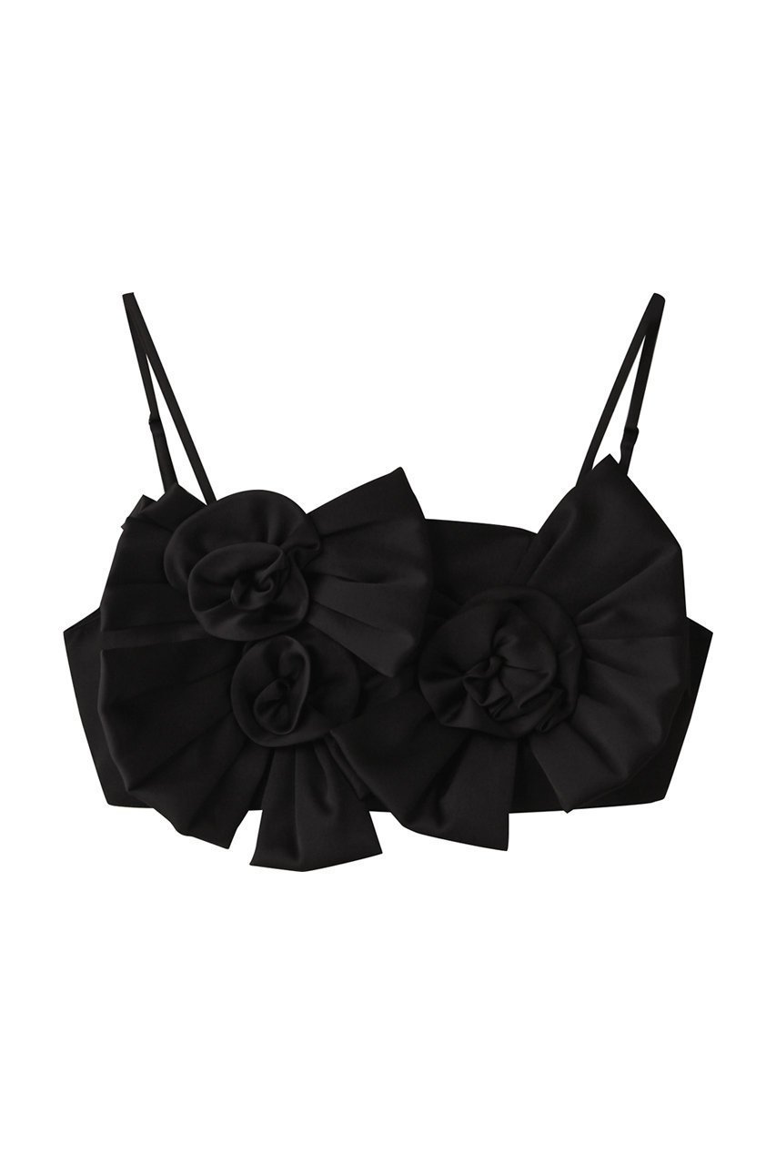 【メゾンスペシャル/MAISON SPECIAL】のRose Ribbon Motif Bustier/ローズリボンモチーフビスチェ インテリア・キッズ・メンズ・レディースファッション・服の通販 founy(ファニー) ファッション Fashion レディースファッション Fashion for Women トップス・カットソー Cut & Sew Tops キャミソール&ノースリーブ Camisoles & Sleeveless Tops シャツ・ブラウス・オフィスカジュアル Elegant Blouses & Button-Ups ビスチェ Bustiers & Corset Tops / Layered Bustier Style インナー Innerwear オケージョン Occasion Wear ジャケット Jacket, Outerwear セットアップ Set-Up, Coordinated Outfit ノースリーブ Sleeveless, No-Sleeve バランス Balance, Style Balance フェミニン Feminine, Girly ラグジュアリー Luxury, Elegant リボン Ribbon, Bow ローズ Rose, Rose Motif エレガント 上品 Elegant BLK(ブラック)|ID: prp329100004563614 ipo3291000000036391802