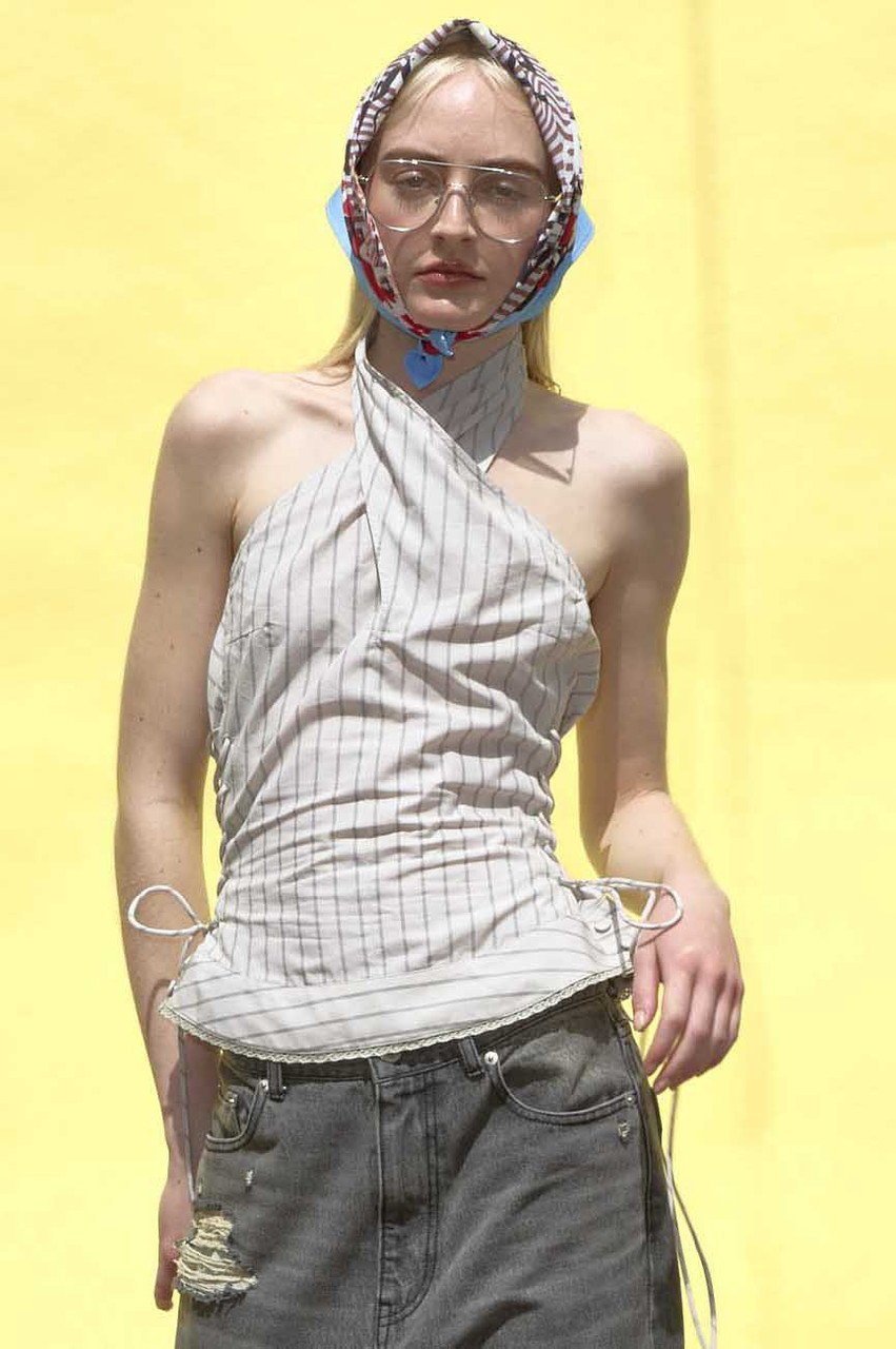 【メゾンスペシャル/MAISON SPECIAL】のSide Lace Up Halter Neck Tops/サイドレースアップホルターネックトップス 人気、トレンドファッション・服の通販 founy(ファニー) 　ファッション　Fashion　レディースファッション　WOMEN　トップス・カットソー　Tops/Tshirt　キャミソール / ノースリーブ　No Sleeves　シャツ/ブラウス　Shirts/Blouses　カッティング　Cutting　コンパクト　Compact　ストライプ　Stripe　ノースリーブ　No Sleeve　バランス　Balance　ワイド　Wide　NEW・新作・新着・新入荷　New Arrivals　other-3|ID: prp329100004563616 ipo3291000000032272168