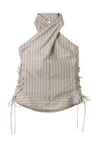 【メゾンスペシャル/MAISON SPECIAL】のSide Lace Up Halter Neck Tops/サイドレースアップホルターネックトップス IVR(アイボリー)|ID: prp329100004563616 ipo3291000000036394036