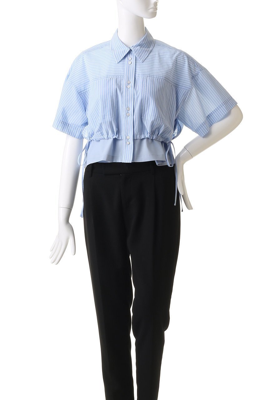 【メゾンスペシャル/MAISON SPECIAL】のColor Stitch Short Shirt/カラーステッチショートシャツ 人気、トレンドファッション・服の通販 founy(ファニー) 　ファッション　Fashion　レディースファッション　Fashion for Women　トップス・カットソー　Cut & Sew Tops　シャツ・ブラウス・オフィスカジュアル　Elegant Blouses & Button-Ups　ロングTシャツ・Tシャツ　Longline T-Shirts & Tees　シアー　Sheer, See-Through　ショート　Short, Short Length　ストライプ　Stripe, Striped Pattern　スリーブ　Sleeve, Long Sleeve / Short Sleeve　羽織　Haori, Light Jacket　無地　Plain, Solid Color　夏　Summer　other-4|ID: prp329100004563620 ipo3291000000032486619