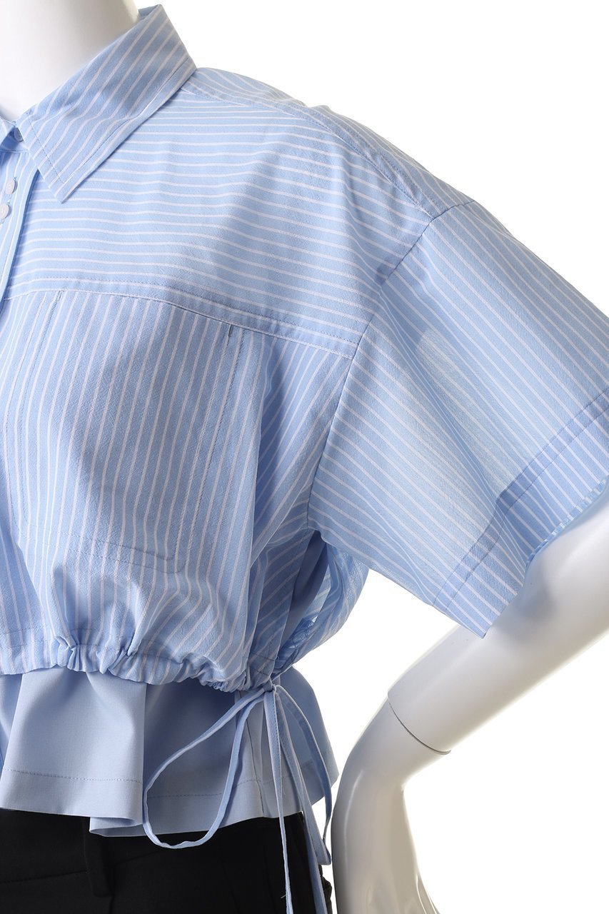 【メゾンスペシャル/MAISON SPECIAL】のColor Stitch Short Shirt/カラーステッチショートシャツ 人気、トレンドファッション・服の通販 founy(ファニー) 　ファッション　Fashion　レディースファッション　Fashion for Women　トップス・カットソー　Cut & Sew Tops　シャツ・ブラウス・オフィスカジュアル　Elegant Blouses & Button-Ups　ロングTシャツ・Tシャツ　Longline T-Shirts & Tees　シアー　Sheer, See-Through　ショート　Short, Short Length　ストライプ　Stripe, Striped Pattern　スリーブ　Sleeve, Long Sleeve / Short Sleeve　羽織　Haori, Light Jacket　無地　Plain, Solid Color　夏　Summer　other-7|ID: prp329100004563620 ipo3291000000032486622