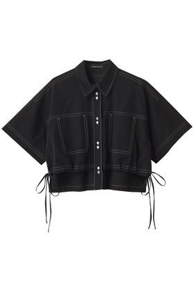 【メゾンスペシャル/MAISON SPECIAL】のColor Stitch Short Shirt/カラーステッチショートシャツ 人気、トレンドファッション・服の通販 founy(ファニー) ファッション Fashion レディースファッション Fashion for Women トップス・カットソー Cut & Sew Tops シャツ・ブラウス・オフィスカジュアル Elegant Blouses & Button-Ups ロングTシャツ・Tシャツ Longline T-Shirts & Tees シアー Sheer, See-Through ショート Short, Short Length ストライプ Stripe, Striped Pattern スリーブ Sleeve, Long Sleeve / Short Sleeve 羽織 Haori, Light Jacket 無地 Plain, Solid Color 夏 Summer |ID:prp329100004563620