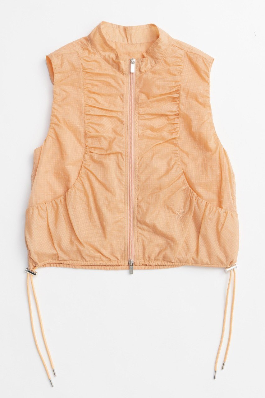 【メゾンスペシャル/MAISON SPECIAL】のAiry Sheer Gathered Vest/エアリーシアーギャザーベスト インテリア・キッズ・メンズ・レディースファッション・服の通販 founy(ファニー) 　ファッション　Fashion　レディースファッション　WOMEN　アウター　Coat Outerwear　トップス・カットソー　Tops/Tshirt　キャミソール / ノースリーブ　No Sleeves　シャツ/ブラウス　Shirts/Blouses　ベスト/ジレ　Gilets/Vests　ガーリー　Girly　キャップ　Cap　ギャザー　Gather　シアー　Sheer　スカーフ　Scarf　トレンド　Trend　ノースリーブ　No Sleeve　ベスト　Vest　ミックス　Mix　リップ　Lip　おすすめ　Recommend　夏　Summer　NEW・新作・新着・新入荷　New Arrivals　ORG(オレンジ)|ID: prp329100004563622 ipo3291000000032272201