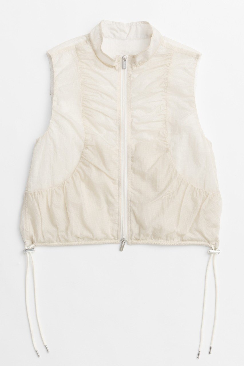 【メゾンスペシャル/MAISON SPECIAL】のAiry Sheer Gathered Vest/エアリーシアーギャザーベスト インテリア・キッズ・メンズ・レディースファッション・服の通販 founy(ファニー) 　ファッション　Fashion　レディースファッション　WOMEN　アウター　Coat Outerwear　トップス・カットソー　Tops/Tshirt　キャミソール / ノースリーブ　No Sleeves　シャツ/ブラウス　Shirts/Blouses　ベスト/ジレ　Gilets/Vests　ガーリー　Girly　キャップ　Cap　ギャザー　Gather　シアー　Sheer　スカーフ　Scarf　トレンド　Trend　ノースリーブ　No Sleeve　ベスト　Vest　ミックス　Mix　リップ　Lip　おすすめ　Recommend　夏　Summer　NEW・新作・新着・新入荷　New Arrivals　WHT(ホワイト)|ID: prp329100004563622 ipo3291000000032272203